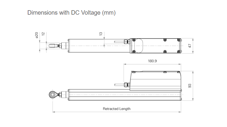 Automatic Window Ventilation Actuator DC24V 12V 3500 Thrust Remote Control System
