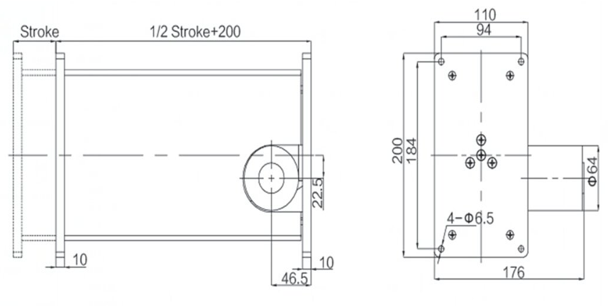 Electric 3-Stage Lifting Column 200KG Load Telescopic Actuator for Adjustable Platform 24V DC
